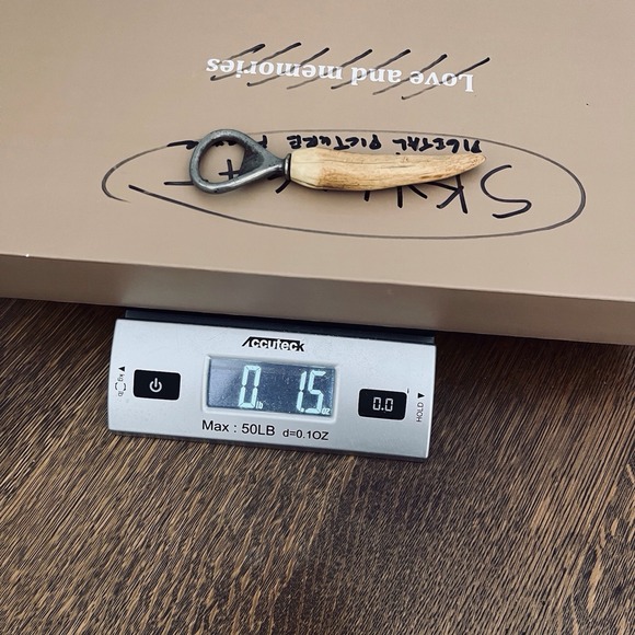 Vintage Bottle Opener Made Of Antler Marked England - Picture 9 of 9